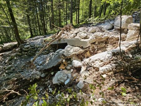 Neurje z nevihto in zaprtje ceste na Kokrsko sedlo  (5)